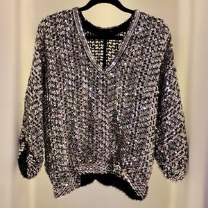 Vintage Silver top sequins